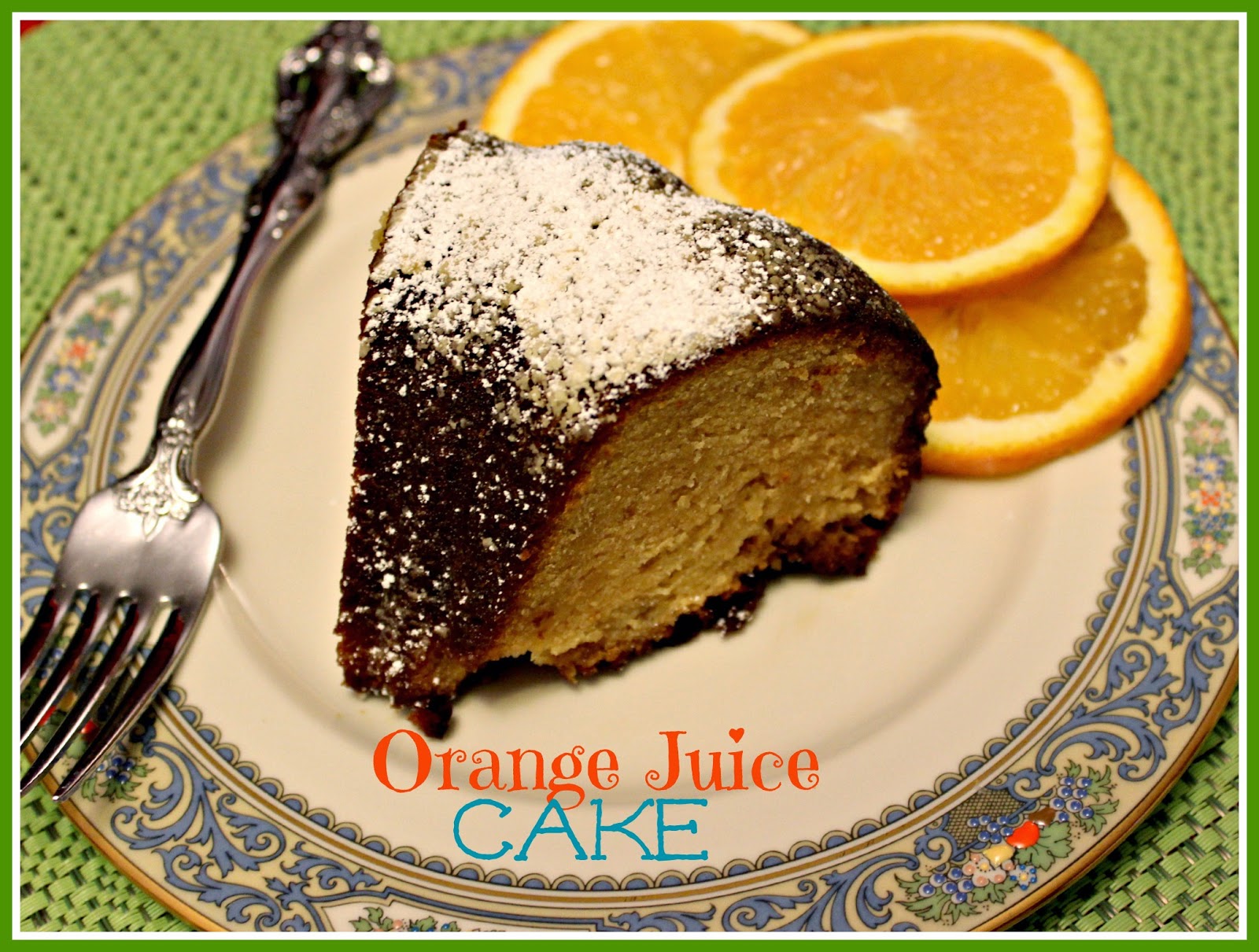 Sweet Tea and Cornbread Orange Juice Cake!