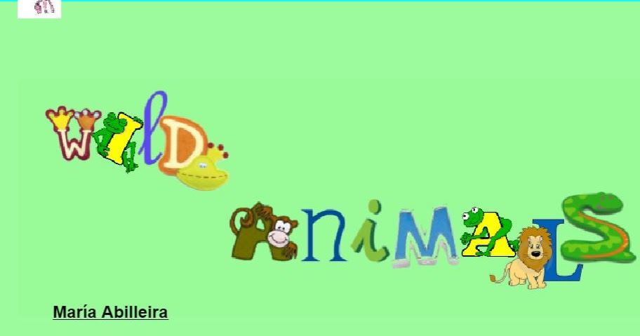 English for year one: Wild animals online game