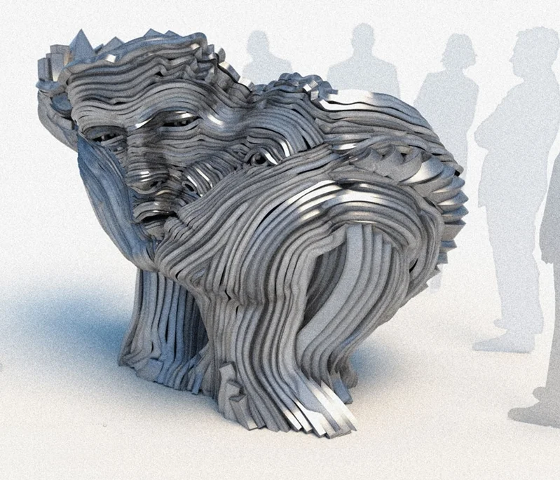 Gil Bruvel 1959 | Stainless Steel sculptures