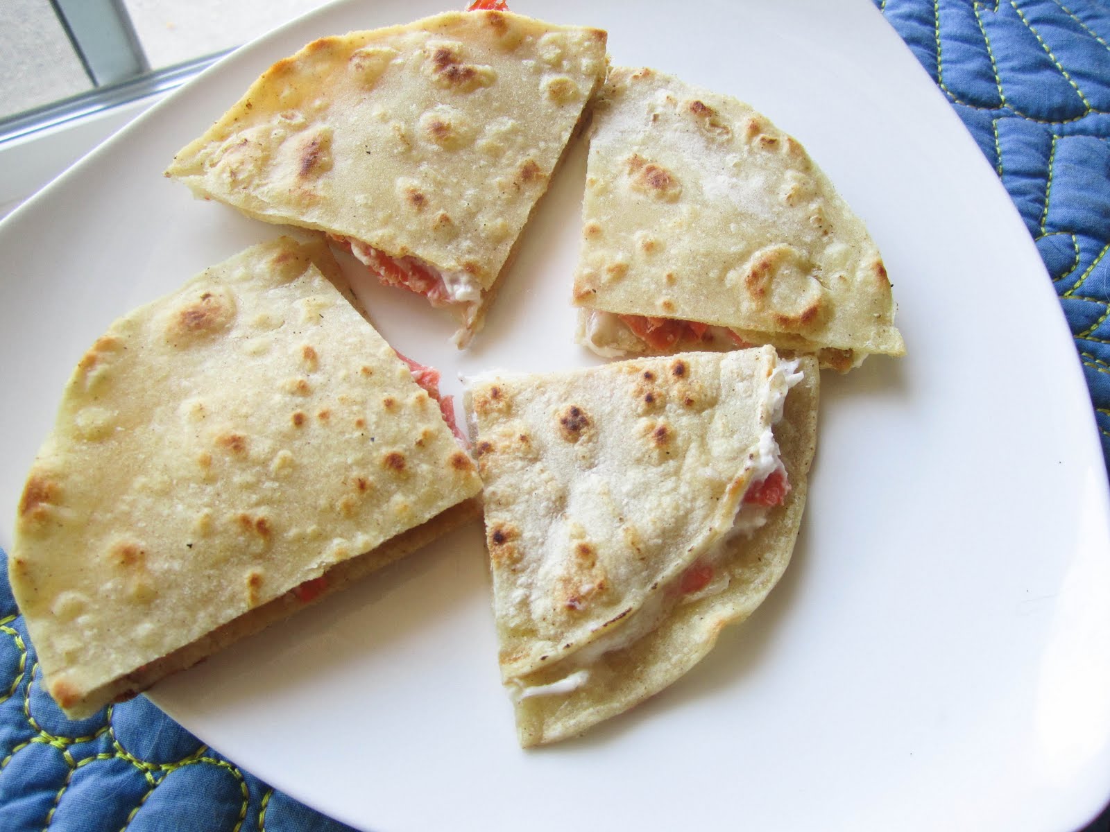 Savory And Savage Salmon and cream cheese quesadillas
