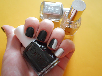 Essie Licorice and Apres-Chic combined and toped with Gel Setter