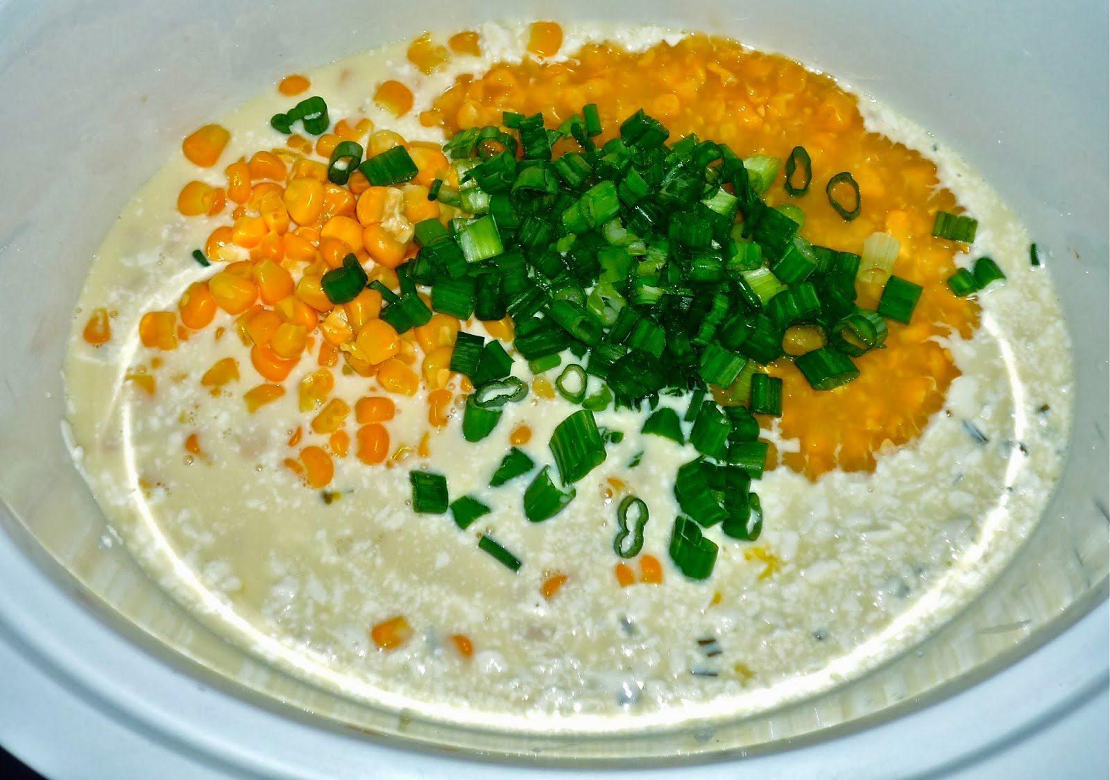 The Weekend Gourmet Slow Cooker Cheesy Chive Spoon Bread...Featuring