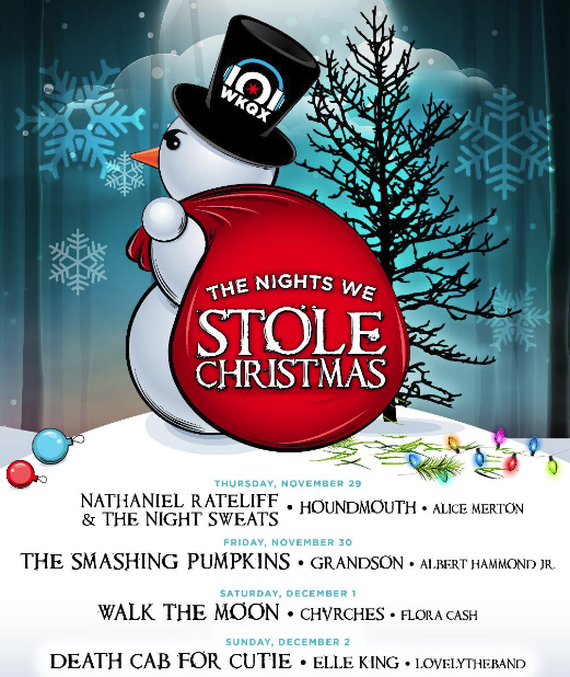 chicago alternative rock station wkqx 1011 fm announces an all star lineup for its popular annual christmas shows the nights we stole christmas - Chicago Christmas Station chicago alternative rock station wkqx 1011 fm announces an all star lineup for its popular annual christmas shows the nights we stole christmas - Chicago Christmas Station
