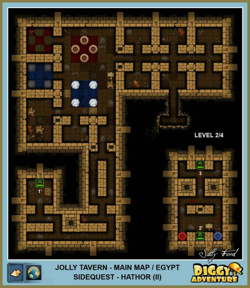 Diggy's Adventure Walkthrough: Egypt Main / Jolly Tavern