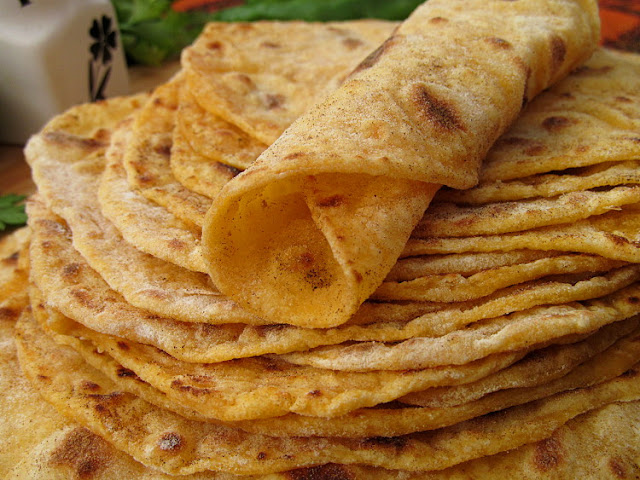 Индийские лепешки «Чапати» с бататом