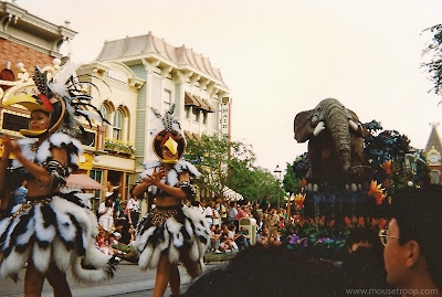 Lion King Celebration Disneyland elephant dancers parade