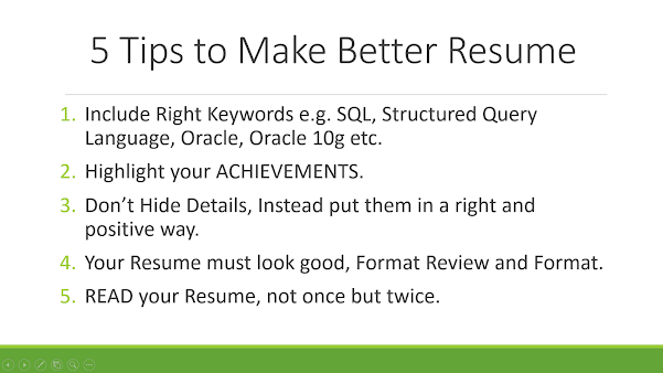 5 tips to make better resume for programmers