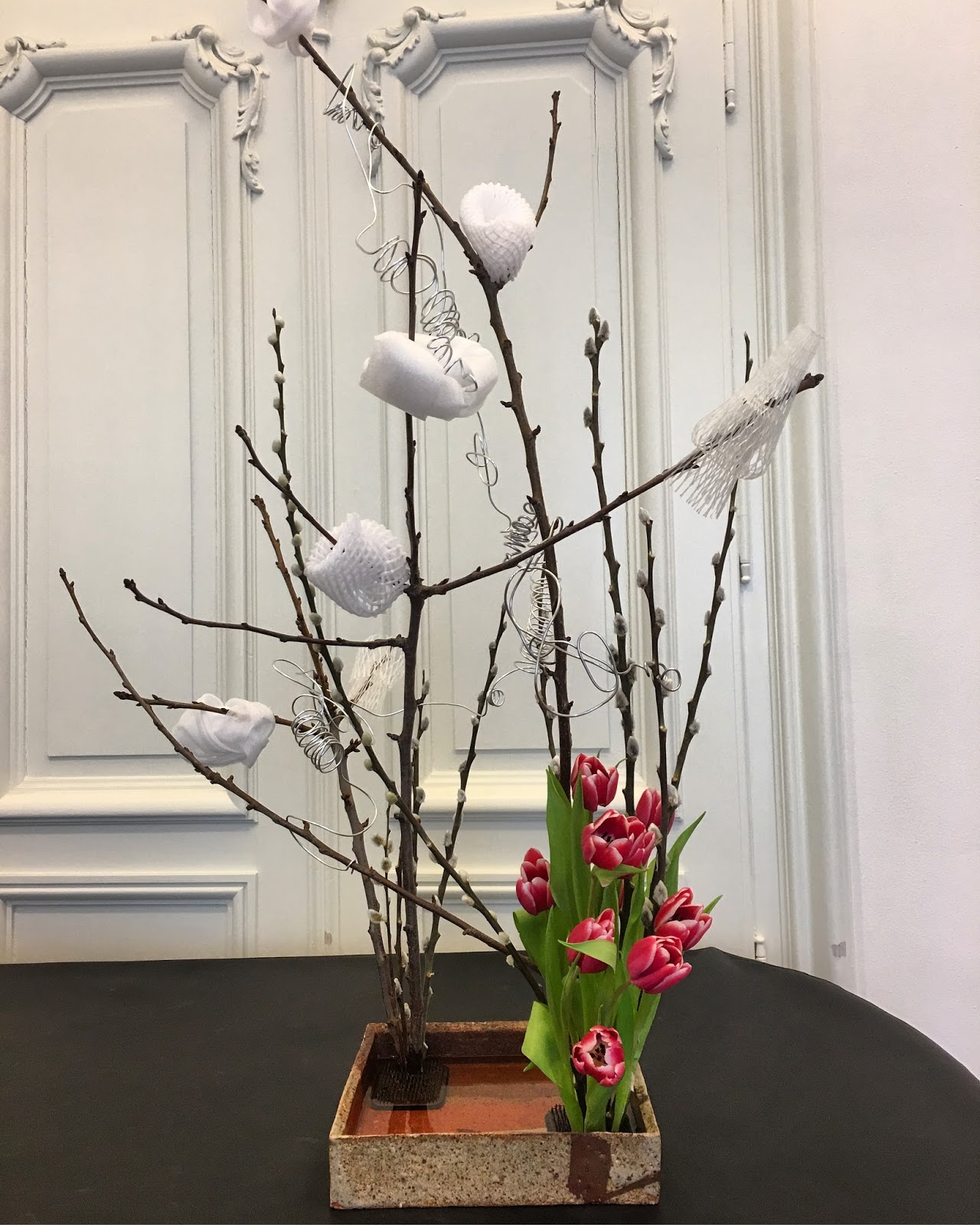 Evrim's Ikebana Journey Arranging Unconventional and Fresh Materials