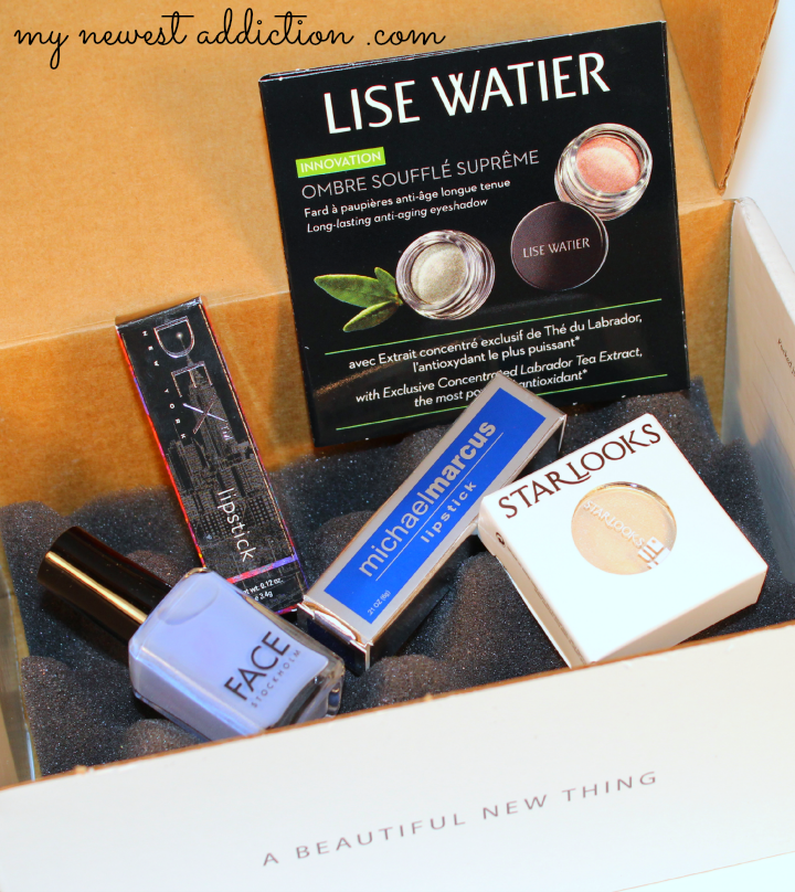 wantable january 2014 makeup subscription box open items