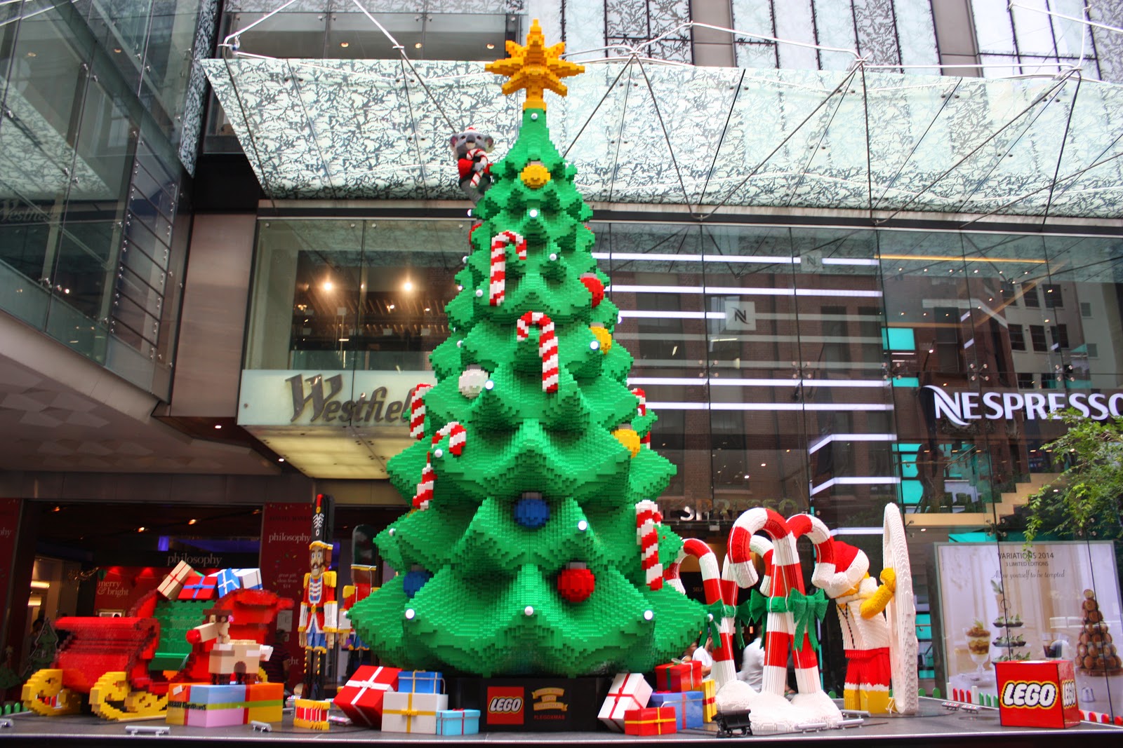 Sydney - City and Suburbs: Pitt Street Mall, LEGO Christmas Tree