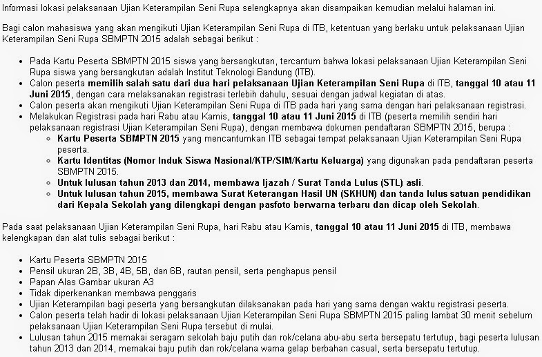 Contoh Soal Ujian Keterampilan Fsrd Itb
