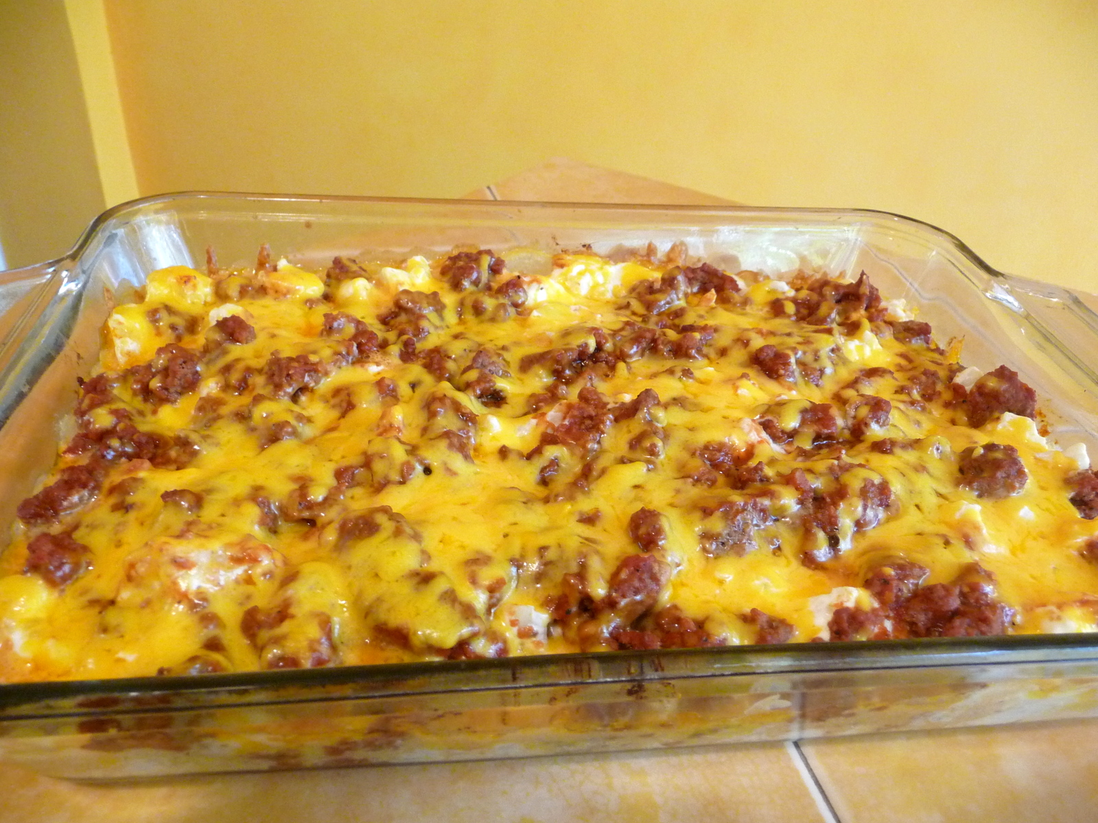 BEEF LOMBARDI CASSEROLE