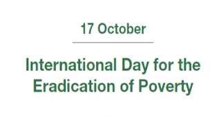 October 17: International Day for the Eradication of Poverty