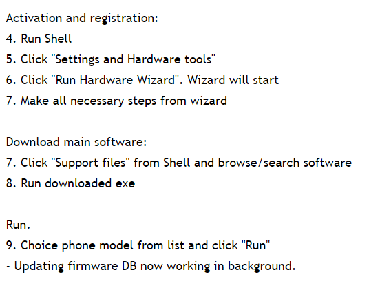 Activation and registration z3x-shell-latest-version