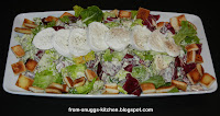 Salat mit Büffel-Mozzarella und Senf-Dressing