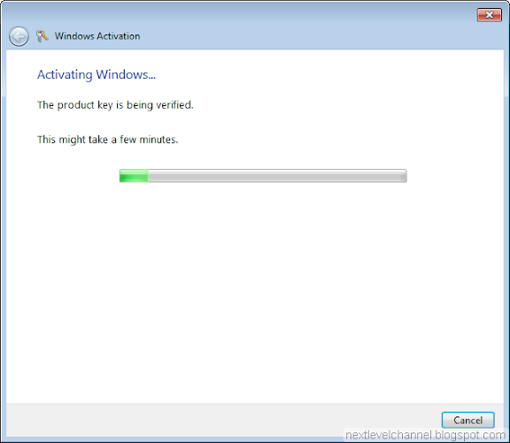 Activate Windows 7 online with a MAK key