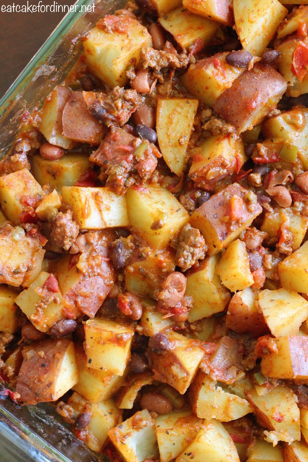 Eat Cake For Dinner Chili Cheese Baked Potato Casserole