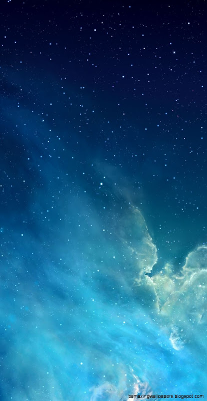 Blue Night Sky iPhone 5 Parallax Wallpaper 744x1392