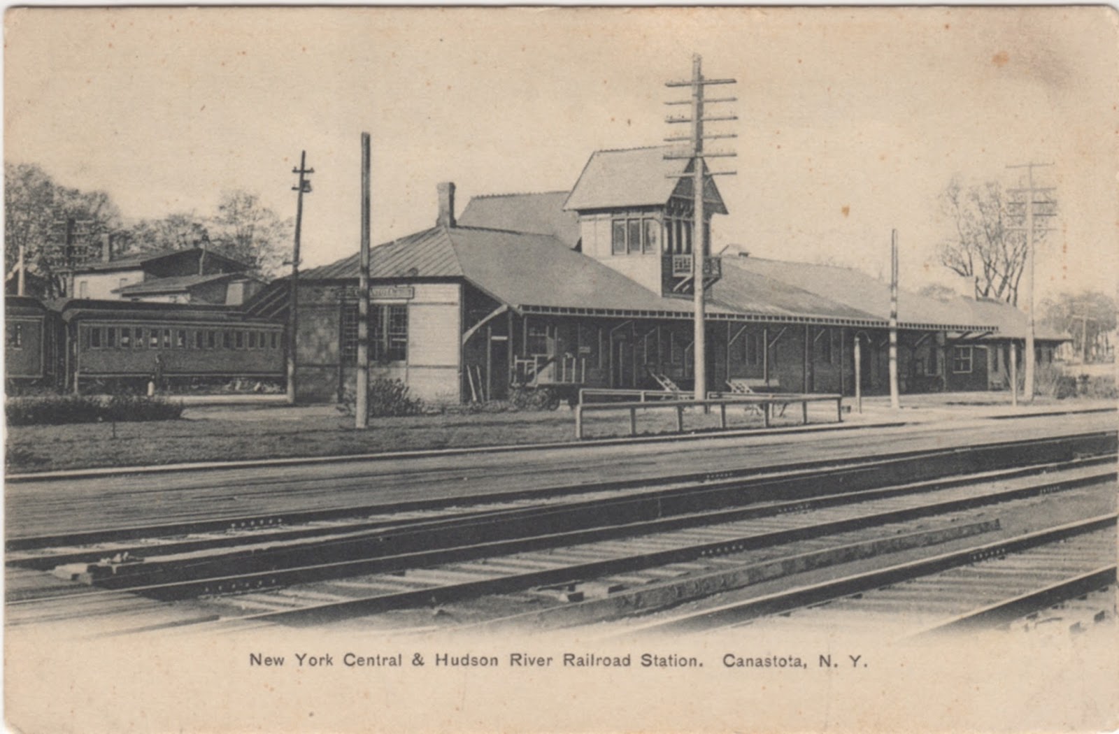 Vintage Railroad Pictures New York Central, Canastota, N.Y.