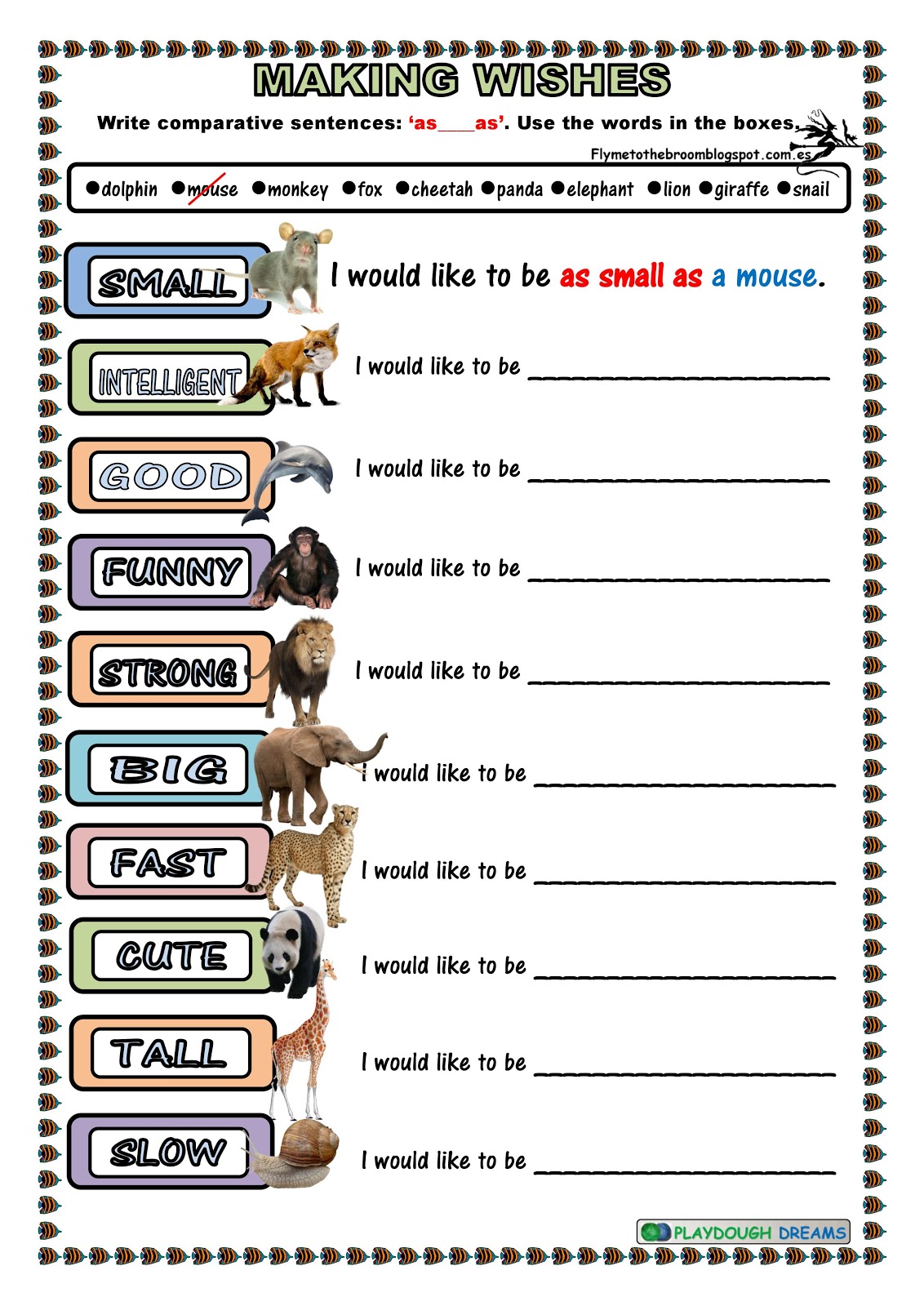 Fly me to the broom: Adjectives: Comparatives and superlatives