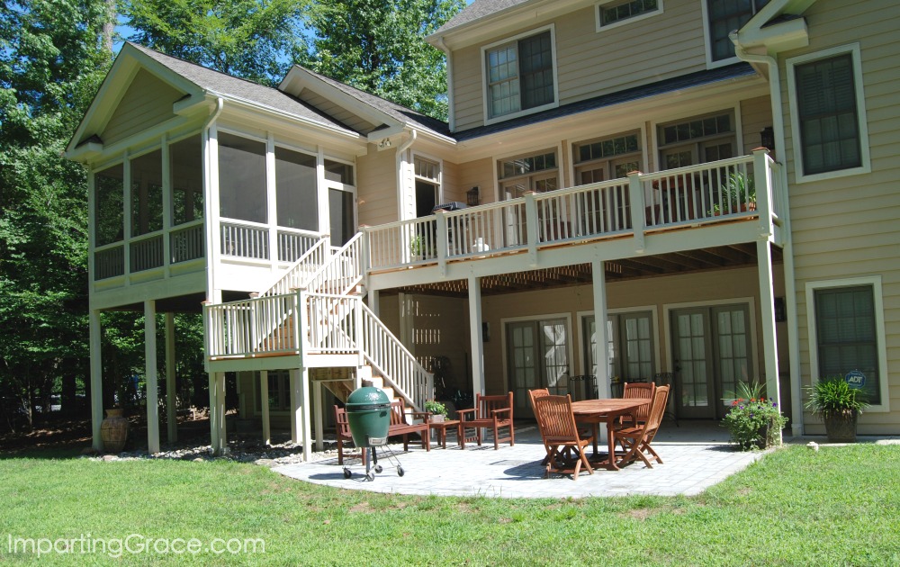 Imparting Grace Back Yard Updates New Patio And Deck