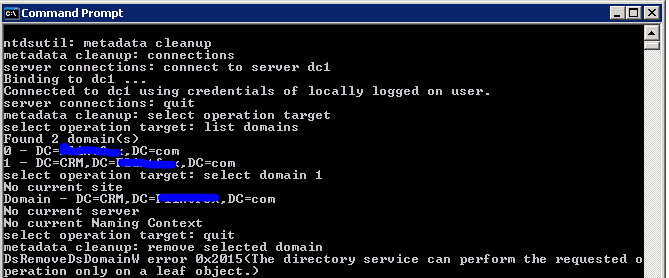 Andreas Gani's Blog: How to remove non-existent domain from Active ...