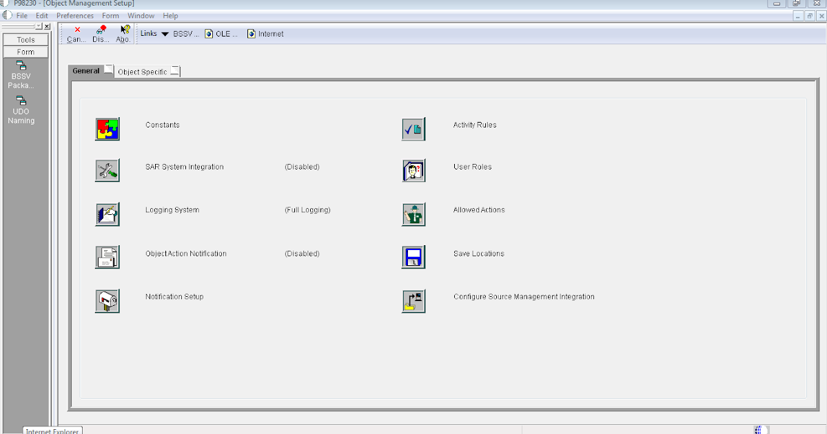 JDE Technical CNC OMW Transfer Activity Rules P98230
