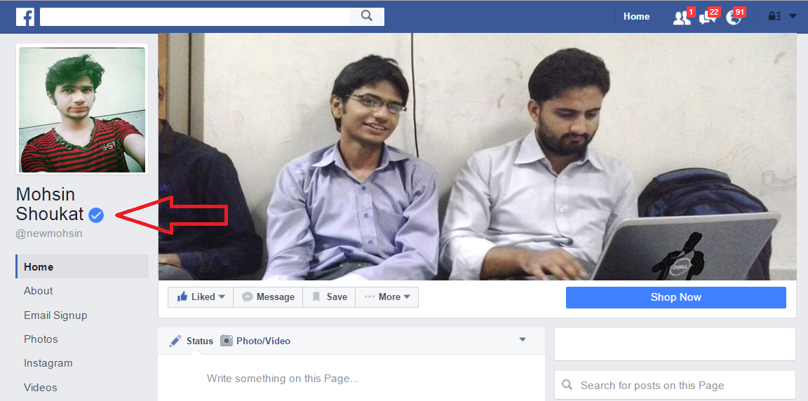 Create Your Blue Mark ID or Page on Facebook Studyofcs Tricks