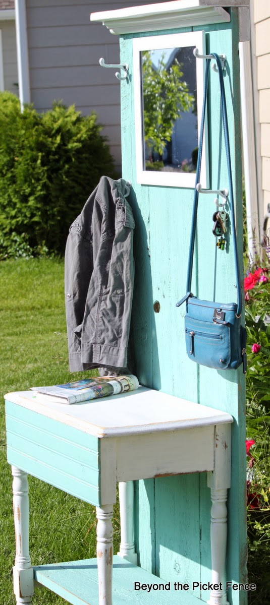 Beyond The Picket Fence Simple Hall Tree DIY