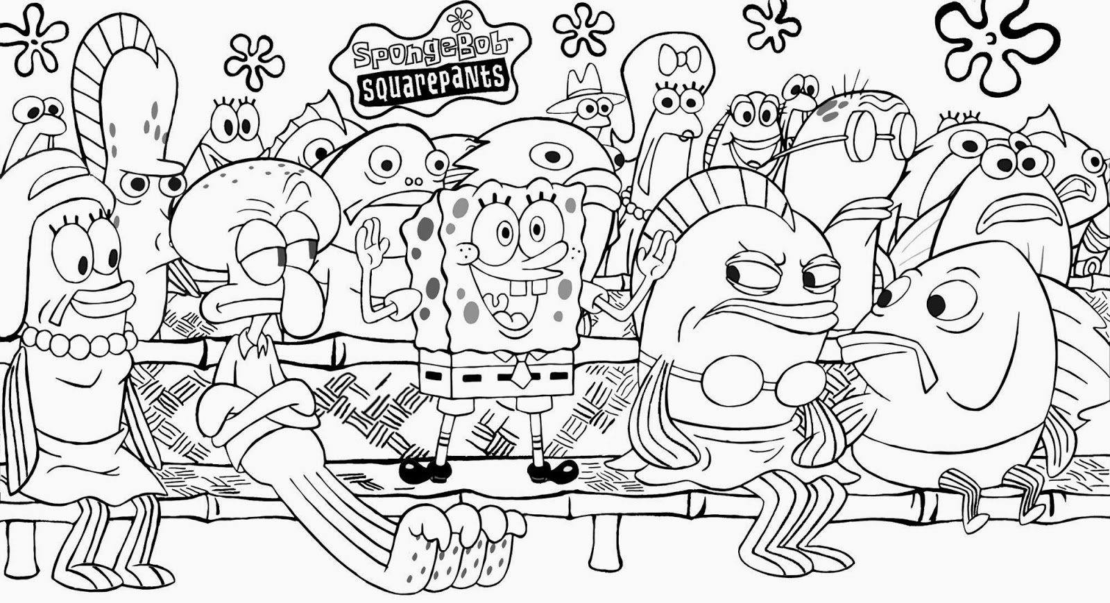 spongebob coloring pages to print - photo #35