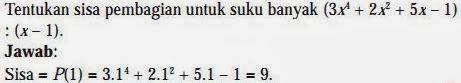 Kumpulan Soal Suku Banyak Dan Pembahasannya