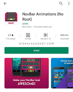Aplikasi Unik Untuk Mempercantik Animasi Navigasi Bar Tanpa Root