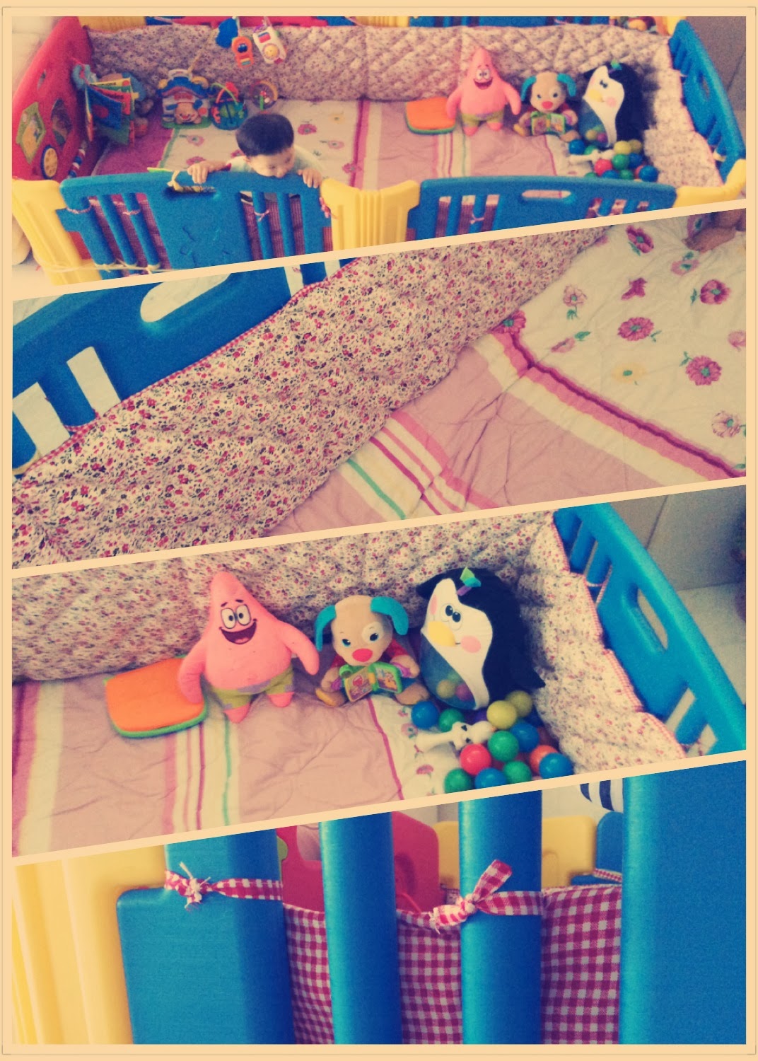 We were all made beautifully DIY Baby Cot Bumper for Baby Play Yard