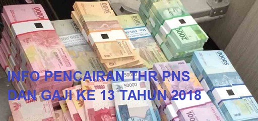 PENCAIRAN THR PNS DAN GAJI KE 13 TAHUN 2018 - PENDIDIKAN KEWARGANEGARAN
