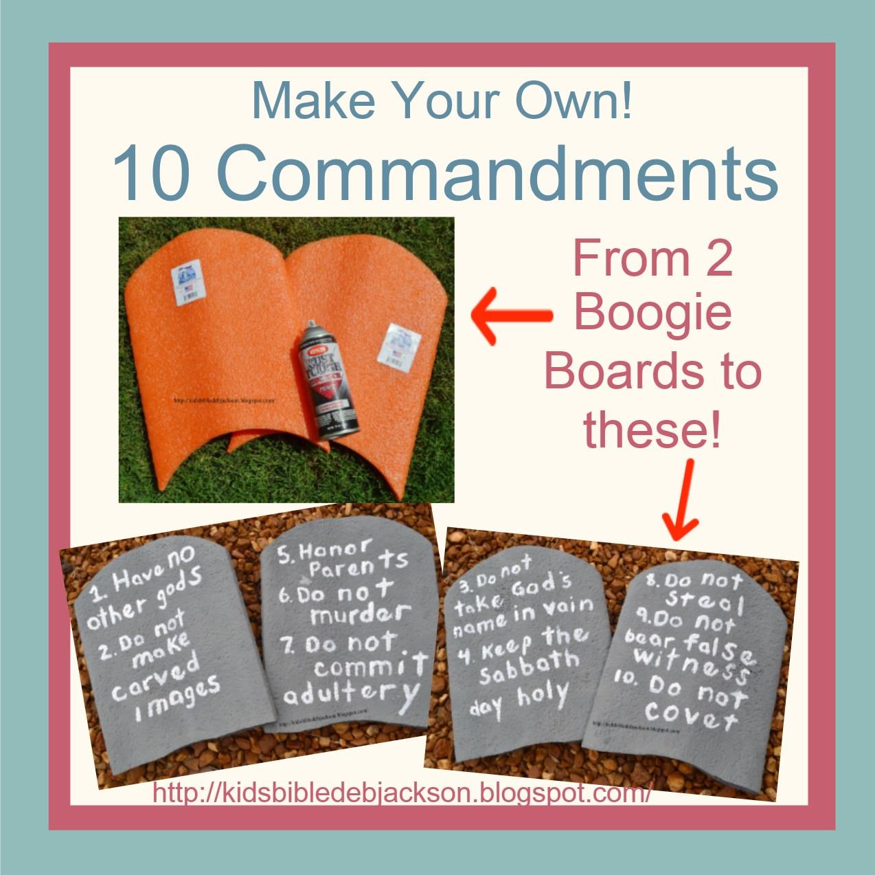 Make Your Own 10 Commandments Visual!