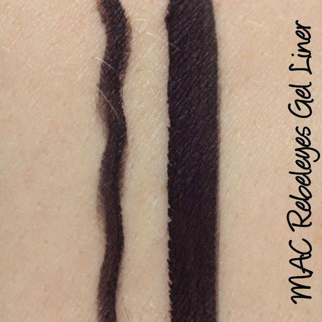 MAC Rebeleyes Gel Liner Swatches & Review