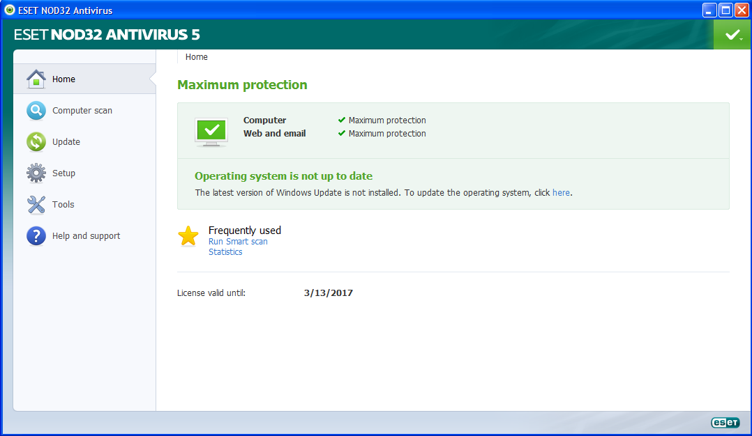 antivirus eset nod32 gebruikersnaam en bovendien wachtwoord 2012