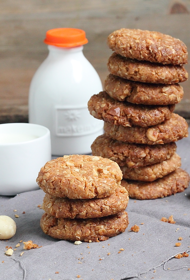 Biscuits Anzac aux noix de macadamia