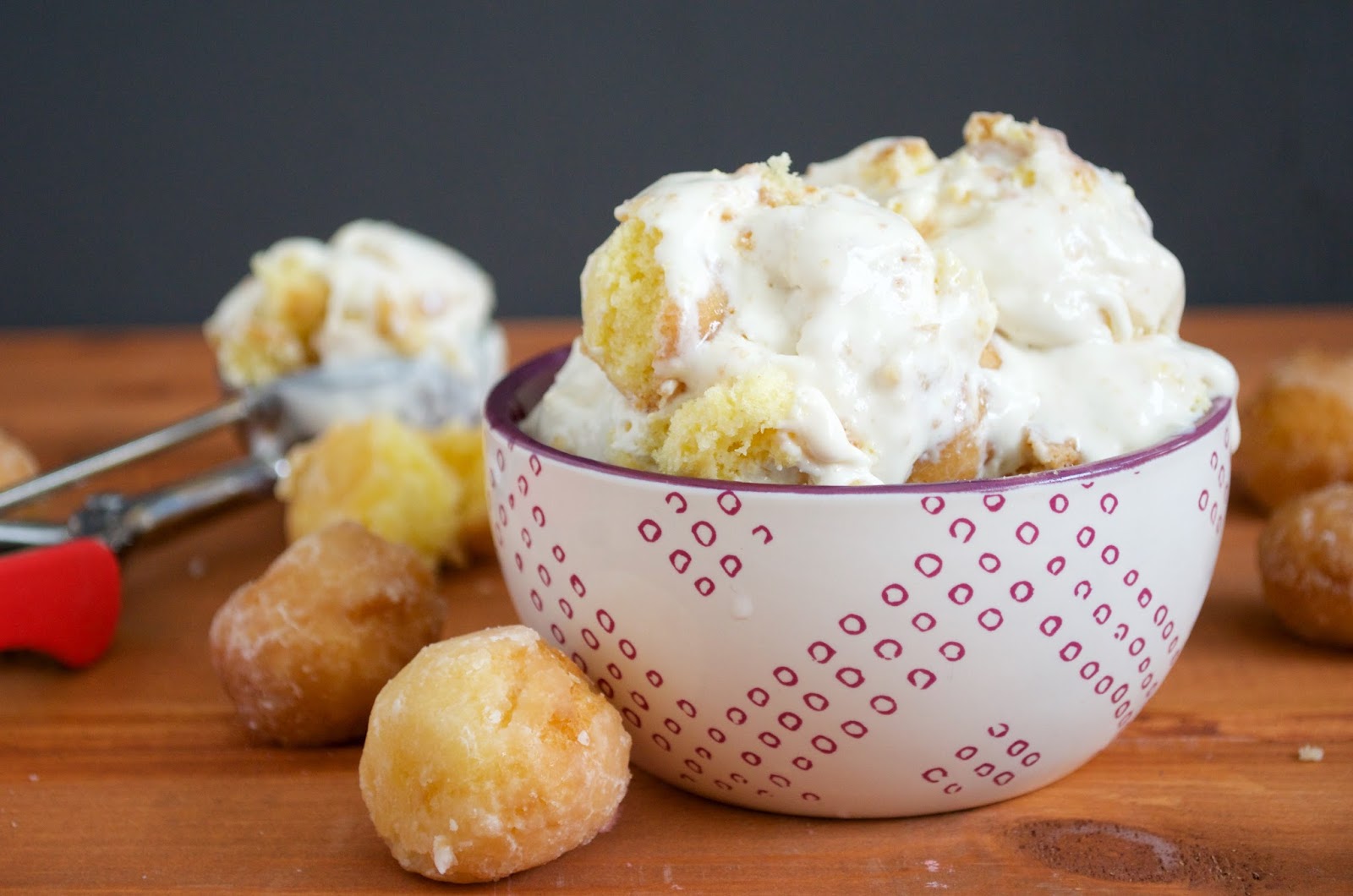 In a Nutshell... NoChurn Glazed Donut Ice Cream
