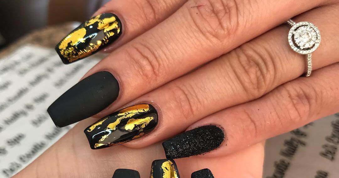 Featured image of post Uñas Acrilicas Negras Mate