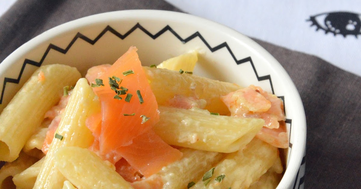 Petite Cuillère et Charentaises Penne au Saumon et à la Vodka
