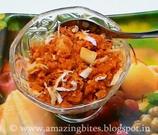 Amazingbites Gajar ka Halwa/ Carrot Halwa (Low Calorie)