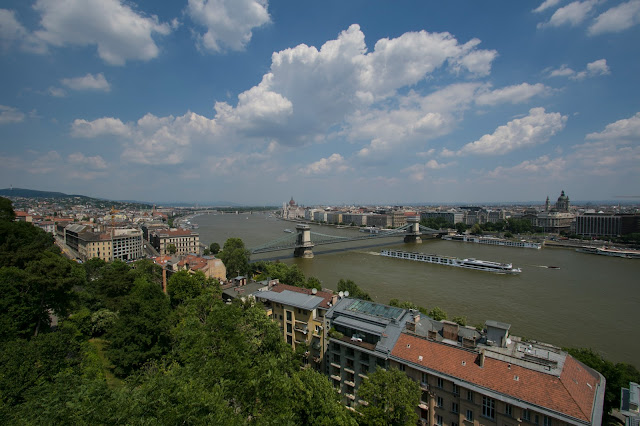 Panorama di Budapest dalla collina del castello