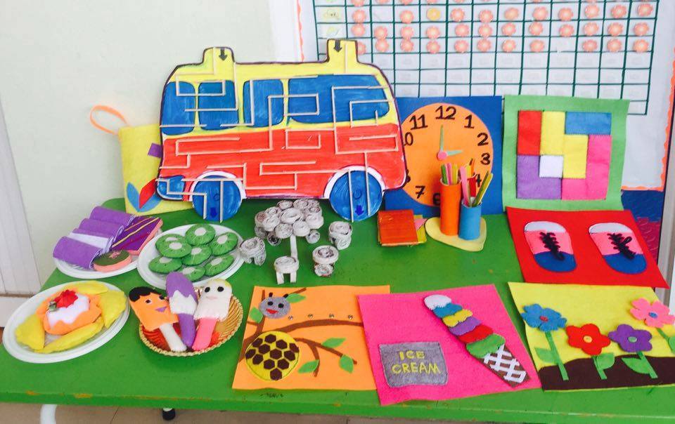 Hình ảnh đồ dùng đồ chơi tự tạo mầm non của giáo viên mầm non