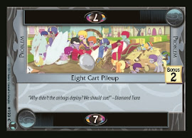 My Little Pony Eight Cart Pileup Defenders of Equestria CCG Card