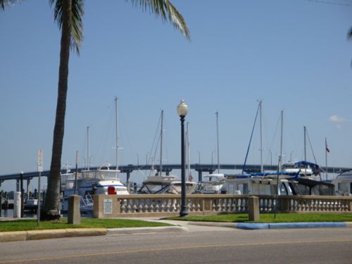 Boats in the Harbor and view of the Edison Bridge