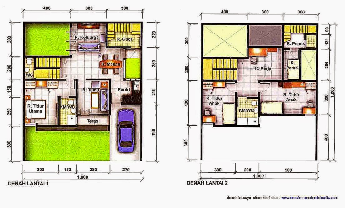  Denah  Rumah  Modern Minimalis Design  Rumah  Minimalis