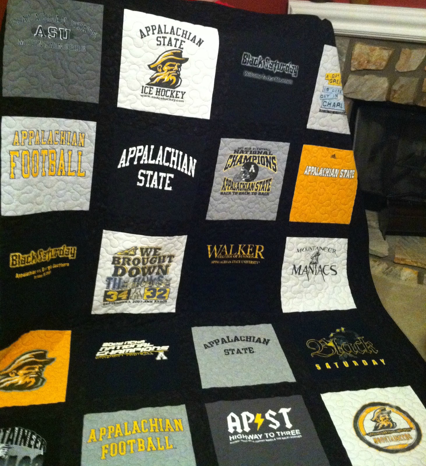 Quirky and Quilty: Son's T-Shirt Quilt..........