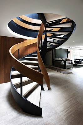tangga spiral minimalis