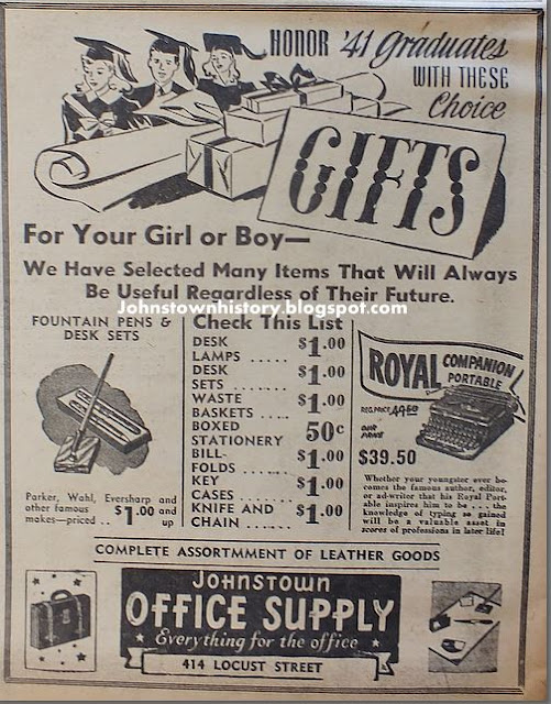 Vintage Johnstown Johnstown Office Supply